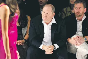  ?? D Dipasupil FilmMagic ?? WEINSTEIN, who built the right connection­s, attends a “Project Runway” fashion show in New York in 2012.