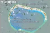  ?? CSIS/AMTI/DIGITAL GLOBE ?? Constructi­on is shown on Mischief Reef in this June 19, 2017 satellite image released on Friday.