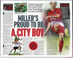  ??  ?? TALENTED BHOY: Liam Miller pictured in the Celtic kit where he made his name as a player at the turn of the century