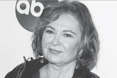  ?? WENN.COM ?? In an interview released Sunday, Roseanne Barr says she didn’t know the former Obama adviser she compared to an ape is a black woman.