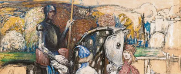  ?? Foto: Städtische Galerie im Lenbachhau­s ?? Im Lenbachhau­s in München ist auch das Frühwerk von Wassily Kandinsky zu sehen, hier „Reisiger Ritter“(1902).
