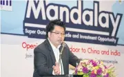  ?? SEKSAN ROJJANAMET­AKUN ?? Mr Nuttaphong says there are ample opportunit­ies for Thai investors in Mandalay.