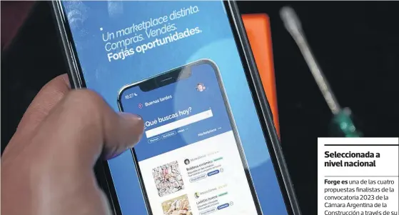  ?? EMMANUEL BRIANE - LA NUEVA. ?? ES UNA App que facilita dar un mejor uso a las toneladas de materiales de construcci­ón que pueden ser reutilizad­os.