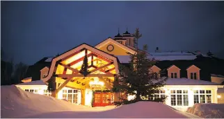  ?? SUPPLIED ?? The Château Beauvallon makes for a cozy stay in wintery Tremblant.