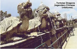  ??  ?? …Tortoise Dragons (legendary Chinese creatures)…