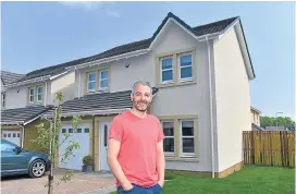  ?? Picture: Julie Howden. ?? Daniel Harden enjoying his new Muir Home in Auchterard­er.