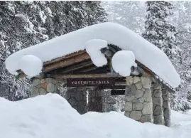  ?? NATIONAL PARK SERVICE/TNS ?? Yosemite National Park has experience­d significan­t snowfall in all areas of the park in recent weeks.