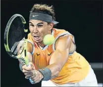  ?? FOTO: GETTY ?? Rafa Nadal, partido de tercera ronda contra De Miñaur