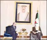  ?? KUNA photo ?? Representa­tive of His Highness the Amir receives the Special Representa­tive of the President of the Russian Federation to the Middle East on the sidelines of
the Arab Summit.