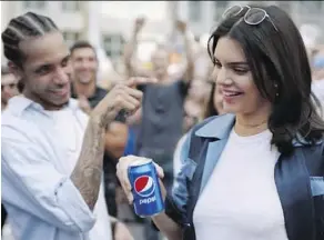  ??  ?? Pepsi could have avoided the massive public backlash on its commercial starring Kendall Jenner if it had tested the message first with a small group of its own followers on social media, writes Ryan Holmes.