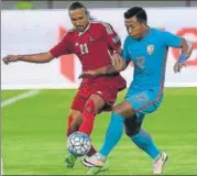  ?? AFP ?? India's Jeje Lalpekhlua (R) in action against Nepal on Tuesday.