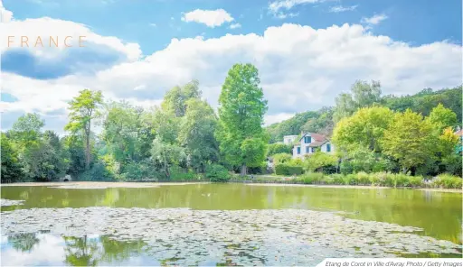  ??  ?? Etang de Corot in Ville d'Avray. Photo / Getty Images