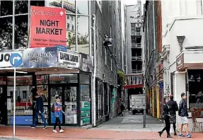  ??  ?? An office building on Courtenay Place is being converted to residentia­l accommodat­ion.