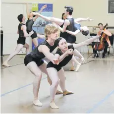  ?? NICK PROCAYLO ?? Goh Ballet dancers preview their showcase performanc­e The Four Seasons & More during a rehearsal of Vivaldi’s Winter Variation.