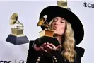  ?? Frederic J Brown/AFP/Getty Images ?? Wilson poses with the Grammy for best country album at the 2024 ceremony. Photograph: