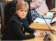  ?? Foto: Jane Barlow/PA Wire/dpa ?? Schottland­s Regierungs­chefin Nicola Sturgeon.