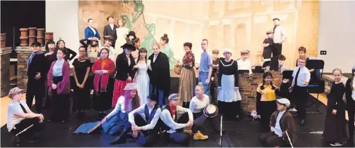  ??  ?? Accrington Academy Mary Poppins production cast