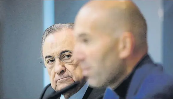  ?? FOTO: GETTY ?? Florentino quiere convencer a Zidane para regresar al banquillo blanco y asumir el próximo proyecto del Real Madrid