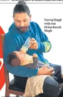  ?? ?? Yuvraj Singh with son Orion Keech Singh