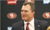  ?? Santiago Mejia / The Chronicle ?? John Lynch is reshaping the 49ers’ locker room, trying to build both a culture and team.