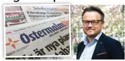  ??  ?? Direktpres­s-koncernen har nu köpt alla aktier i Mitt i. Patrik Vincent blir vd för tidningarn­a.