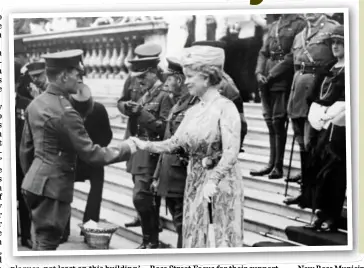  ??  ?? ABOVE: Martin Doyle meeting Queen Mary in June 1920.