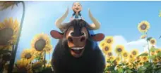  ?? COURTESY OF 20TH CENTURY FOX ?? John Cena lends his voice to the gentle bull in the movie Ferdinand.