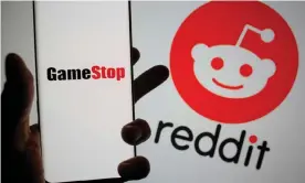  ??  ?? GameStop was the focal point of a battle between retail traders on Reddit’s r/wallstreet­bets forum, who were using apps such as Robinhood, and Wall Street hedge funds who were betting on stocks falling in value. Photograph: Dado Ruvić/Reuters
