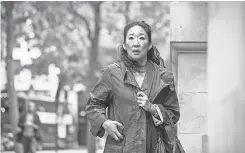  ??  ?? Sandra Oh works for MI5 in “Killing Eve.” SOPHIE MUTEVELIAN