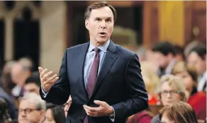  ?? JUSTIN TANG / THE CANADIAN PRESS ?? Last March Finance Minister Bill Morneau appointed a 14-member advisory council on economic growth, and its recommenda­tions are now being studied.