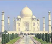  ?? AFP ?? Tourists from SAARC nations will also have to pay ₹200 more if they want to enter the main mausoleum of the Taj Mahal.