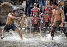  ?? MATT KENNEDY/ MARVEL STUDIOS ?? Chadwick Boseman (left) as T’Challa/ Black Panther and Michael B. Jordan as Erik Killmonger in a scene from “Black Panther.”