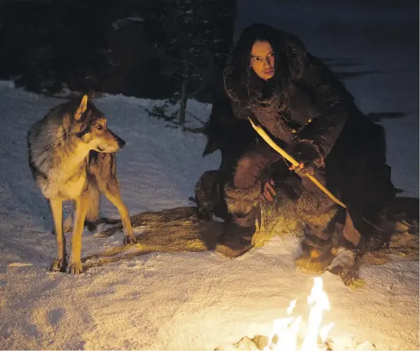  ?? STUDIO 8 ?? Australian actor Kodi Smit-McPhee plays a stone-age emo teen who discovers his inner strength alongside Chuck, a Czechoslov­akian wolfdog.