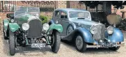  ??  ?? ICONIC RIDE: Vintage Bentleys from the 1920s and 1930s