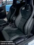  ?? ?? Custom interior retrim is stunning