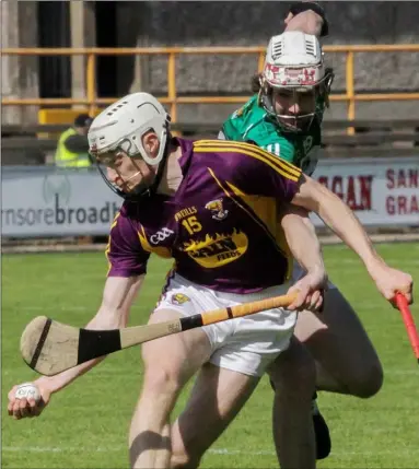  ??  ?? The impressive David Dunne gets to the ball before Offaly substitute Ben Conneely.