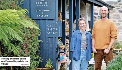  ?? Greg Martin ?? > Molly and Mike Banks run Zennor Wayside in the village