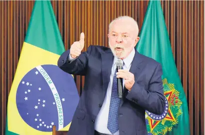  ?? I
AFP ?? Se cumplen los primeros 30 días de Lula a cargo del gobierno de Brasil.