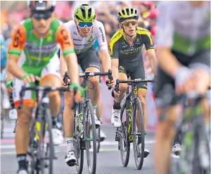  ??  ?? Fine start: Team Mitchelton-Scott rider Simon Yates feels in great form after the opening two days in Israel