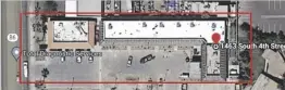  ?? SCREENSHOT COURTESY GOOGLE MAPS ?? A satellite image of the Planned Parenthood building / the old Exotic Thai Restaurant building on 4th Street in El Centro.