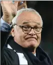 ??  ?? Fulham boss Ranieri