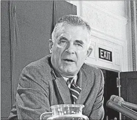  ?? [FILE PHOTO] ?? Archibald Cox was the Watergate special prosecutor who was fired in 1973 by President Richard Nixon in the so-called Saturday Night Massacre.