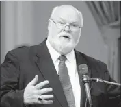  ?? Rich Pedroncell­i Associated Press ?? SEN. JIM BEALL is the first leading Democrat to back a bullet train audit since the state did one in ’12.