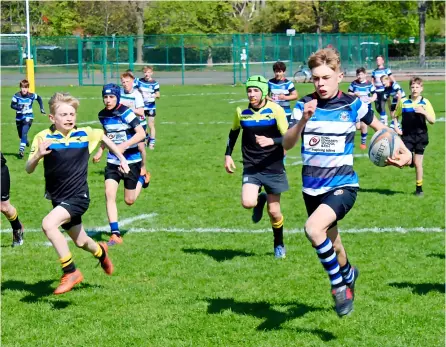  ??  ?? Bath City Juniors are hosting their Pitch Up For Rugby session on Sunday