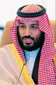  ??  ?? Desire for reform: Crown Prince Mohammed bin Salman