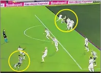  ?? ?? Fenerbahçe’de Rossi’nin ofsayt gerekçisiy­le iptal edilen golün
de VAR tarafından çizilen çizgi tartışma konusu oldu.