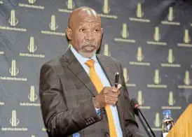  ?? /Freddy Mavunda ?? Stay on guard: Reserve Bank governor Lesetja Kganyago says SA must continue with reforms to deal with structural reforms.