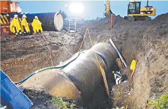  ??  ?? El bombeo del vital líquido ha vuelto a la normalidad