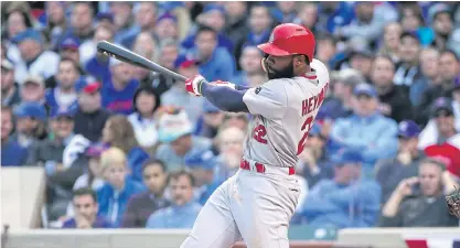  ??  ?? Jason Heyward plays for the Cardinals.