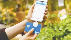  ?? SQUARE HANDOUT ?? Square competes in the POS market, but is expanding in other fintech sectors.